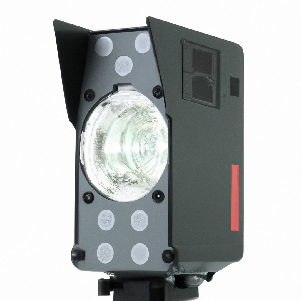 Backstage con reflectores y croma en estudio